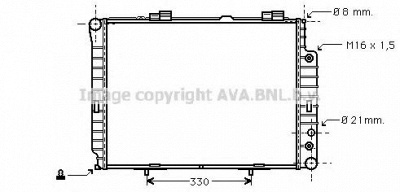 AVA QUALITY COOLING msa2189 -  Радиатор, охлаждение двигателя